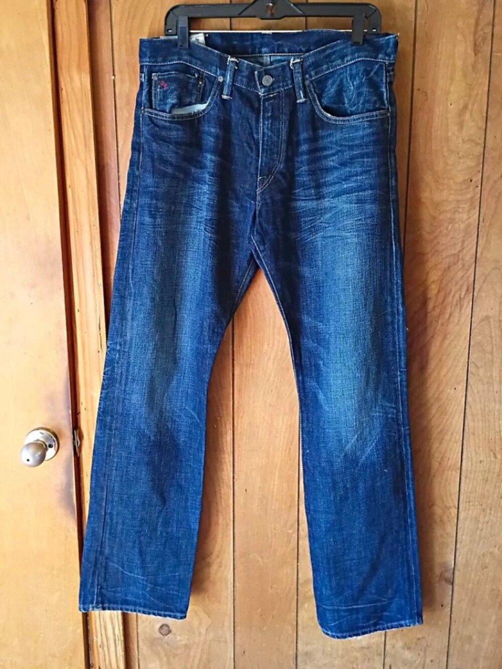 Polo Ralph Lauren Men’s Jeans 32x32 Blue Denim Straight Leg 35x33 Actual
